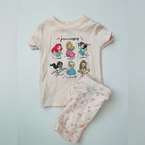 Disney Princess Kids Pajama Set - Light Pink